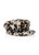 MARC CAIN COLLECTIONS Soft Cappuccino Baker Boy Cap With Leopard Print | ZC H1.03 Z41