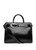 MARC CAIN COLLECTIONS Black Elegant Handbag With Logo Buckle | ZC TI.02 L07