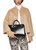 MARC CAIN COLLECTIONS Black Elegant Handbag With Logo Buckle | ZC TI.02 L07