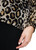 MARC CAIN COLLECTIONS Soft Cappuccino Turtleneck Blouse With Leopard Print | ZC 51.13 W27