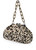 MARC CAIN COLLECTIONS Soft Cappuccino Knitted Clutch Bag With Leopard Print | ZC TL.01 M70