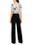 MARC CAIN COLLECTIONS Black Welkom Wide Corduroy Trousers | ZC 81.23 J31