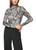 MARC CAIN COLLECTIONS Smoke Long-Sleeved Top With City Motif | ZC 48.12 J41