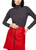 MARC CAIN SPORTS Black And White Long-Sleeved Shirt With Snowstar Print | ZS 48.52 J69