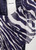MONARI Blue Zebra-Patterned Scarf | 809158