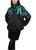 MARC CAIN COLLECTIONS Dark Jade Green Blouson With Feather Print | ZC 31.17 W85