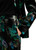 MARC CAIN COLLECTIONS Dark Jade Green Warri Velvet Trousers With Print | ZC 81.30 W79