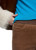MARC CAIN COLLECTIONS Dark Chestnut Brown Siena Slip-On Trousers In Velvet | ZC 81.31 W48