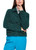 MARC CAIN COLLECTIONS Dark Jade Green Knitted In Germany Cardigan With Lurex | ZC 39.20 M64