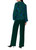 MARC CAIN COLLECTIONS Dark Jade Green Knitted In Germany Jacquard Jumper | ZC 41.43 M63