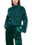 MARC CAIN COLLECTIONS Dark Jade Green Knitted In Germany Jacquard Jumper | ZC 41.43 M63