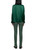 MARC CAIN COLLECTIONS Dark Jade Green Silk Blouse With Flounce | ZC 51.24 W78
