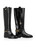 MARC CAIN COLLECTIONS Black Leather Riding Boots With Detail | ZC SA.04 L34