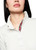MARC CAIN SPORTS Off-White Ribbed Shirt With Shiny Collar | ZS 48.44 J55