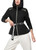 MARC CAIN SPORTS Black Fitted Jacket With Patent Details | ZS 31.17 J60