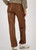 MONARI Brown Straight Leg Faux Leather Pants | 809270