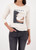 MONARI Beige Long-Sleeve Shirt With Cappuccino Print | 809339