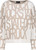 MONARI Beige Sweater With Text Pattern | 809499