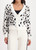 MONARI White Fluffy Cardigan With Leopard Pattern | 809524
