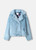 POM AMSTERDAM Blue Coat - Fur Misty Blue | SP9371