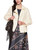 MARC CAIN COLLECTIONS Off-White Elegant Wool Jacket In The Biker Style | AC 12.01 W33