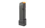 MAG SHIELD FITS GLOCK 19 +5/4 EXT BK