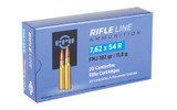 PPU 7.62X54R FMJ 182GR 20/200