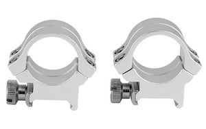 WEAVER QUAD LOCK RNGS 1" HI SLVR