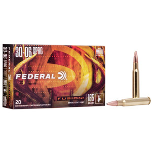 Federal Fusion Rifle Ammunition .30-06 Sprg 165 gr BTSP 2790 fps - 20/ct