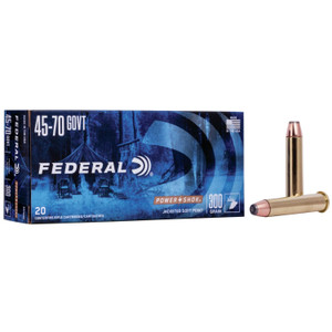 Federal Power-Shok Rifle Ammunition .45-70 Gov 300 gr SP 1850 fps 20/ct