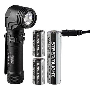 Streamlight Protac 90 X USB/Protac 90 X Black with Two CR123A Lithium Batteries and Holster 1000 Lumens