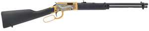 ROSSI RIO BRAVO 22LR 18IN BARREL 15RD LEVER ACTION HARDWOOD STOCK GOLD CERAKOTE ENGRAVED THEODORE ROOSEVELT RL22181WD-GLD2TR