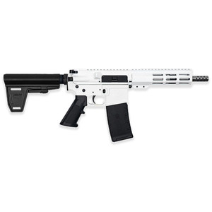 GLFA 223 Wylde Braced Pistol .223 Wylde 30rd Magazine 7.5" Stainless Steel Barrel White Finish