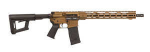 DIAMONDBACK DB15 300 BLACKOUT 16IN BARREL WITH 15IN M-LOK RAIL FULL PIC AND QD BURNT BRONZE 1X30RD PMAG