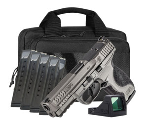 SMITH & WESSON M&P9 M2.0 METAL 9MM 4.25IN BARREL 17RD OR NTS CARRY ON BUNDLE WITH RFX 11, SAVIOR SPECIALIST BAG, 5 TOTAL MAGS 14722
