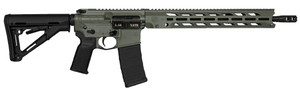 DIAMONDBACK DB15 5.56 16IN DIAMONDBACK W/ 15IN M-LOK ANTI ROTATION V4 S RAIL WITH FULL PIC AND FRONT QD AMBI CONTROLS JUNGLE GREEN 1 30RD PMAG DB1784K791