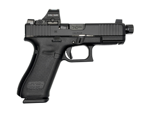 GLOCK 45V SHARK PUPPY BLACK 9MM THREADED BARREL 17RD SAVIOR BAG HOLOSUN 407C OPTIC NO SUPPRESSOR PV4550203SPFDE-NS CAMFOUR EXCLUSIVE