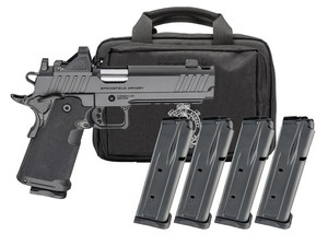 SPRINGFIELD ARMORY 1911 DS PRODIGY AOS COMP 9MM 5IN BARREL 10RD BLACK U-NOTCH W/TRITIUM LC 4MAGS PH9119AOSLC-COMP-PAC