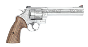 SMITH & WESSON 629 44 MAG 6.5IN BARREL 6RD SS ENGRAVED WALNUT GRIPS 14784
