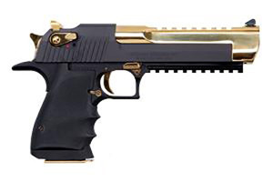 MR DESERTEAGLE 50AE 6" BLK&GL