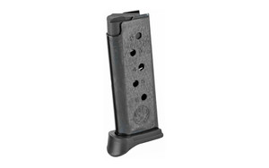 MAG RUGER LCP 380ACP 6RD BL W/EXT