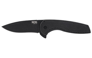 SOG AEGIS FLK 3.25" DROP PT BLK