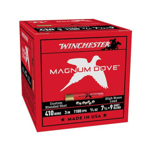 Winchester Magnum Dove Shotshell 410ga 3" 3/4oz 1100 fps #7.5&9 25/ct