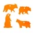 Impact Steel 4-Pack Animal Targets Rimfire