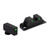 Ameriglo Optic Compatible Sight Set for Glock Gen 5 A-Cut Green with Black Front and Back