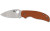 SPYDERCO SAGE 5 BRNT G-10 3" ORG