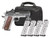 SPRINGFIELD ARMORY 1911 RONIN AOS 9MM 4.25IN BARREL 9RD BLUE/SS U-NOTCH W/FIBER OPTIC 4MAGS PX9117LAOS-PAC