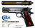COLT 1911 GOVERNMENT CLASSIC 45ACP 5IN BARREL 7RD BLACK PAVILION GOLD SCROLLED CX007T