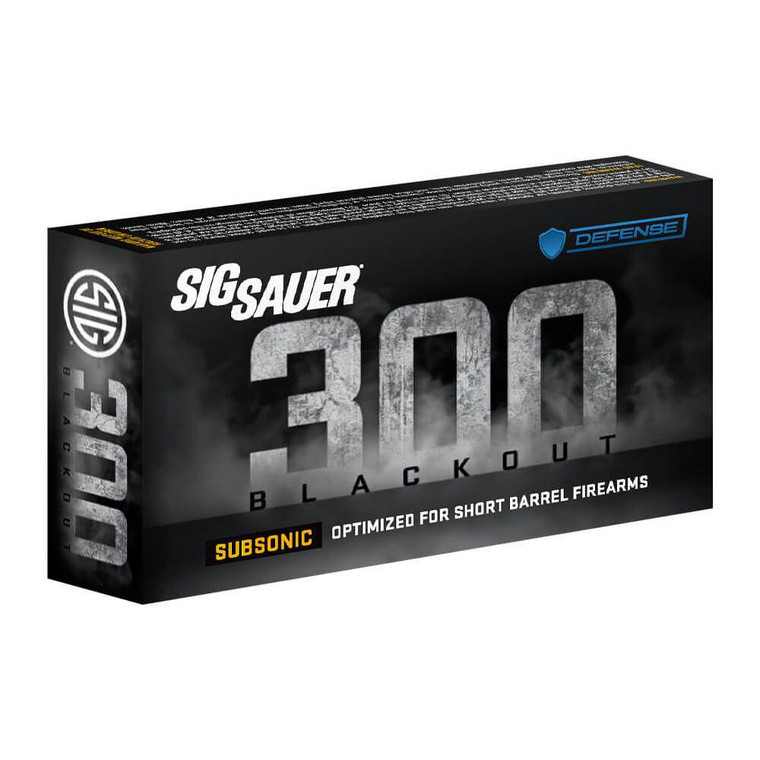 Sig Sauer Tac-TX Rifle Ammunition 300 AAC Blackout 110gr JSP 1000 fps 20/ct