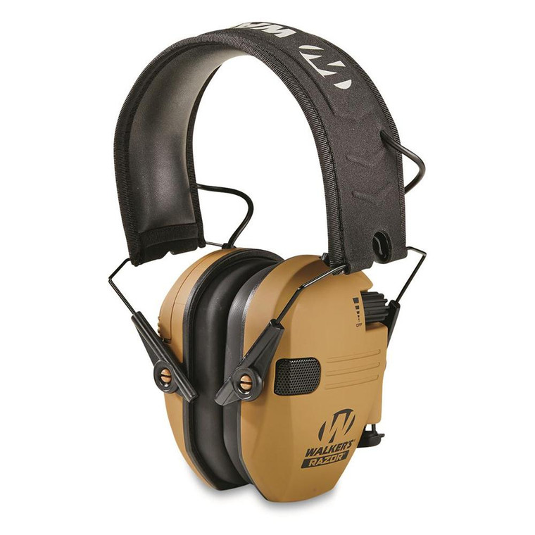 Walker's Razor Slim Electronic Muff 23dB Battle Brown
